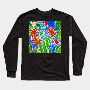 Red flowers - Matisse inspired Long Sleeve T-Shirt